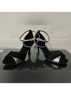 Elegant Black and Silver Heels